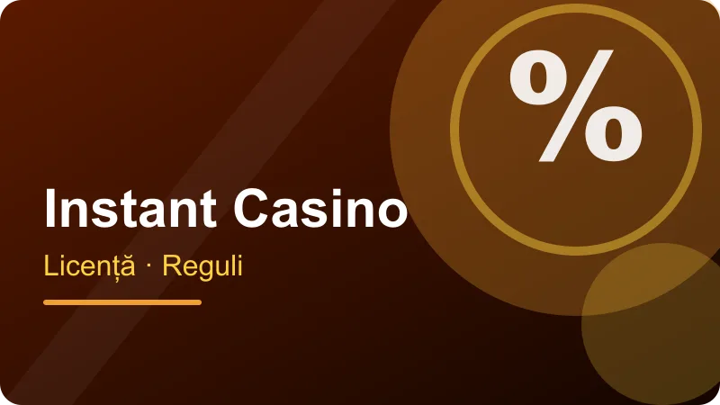 Instant Casino: ce găsești în meniu – ilustrație pentru secțiunea Instant Casino